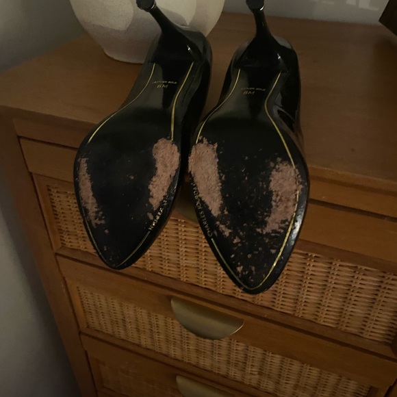 Charles Jourdan authentic black patent pumps sz 6 - Picture 3 of 6